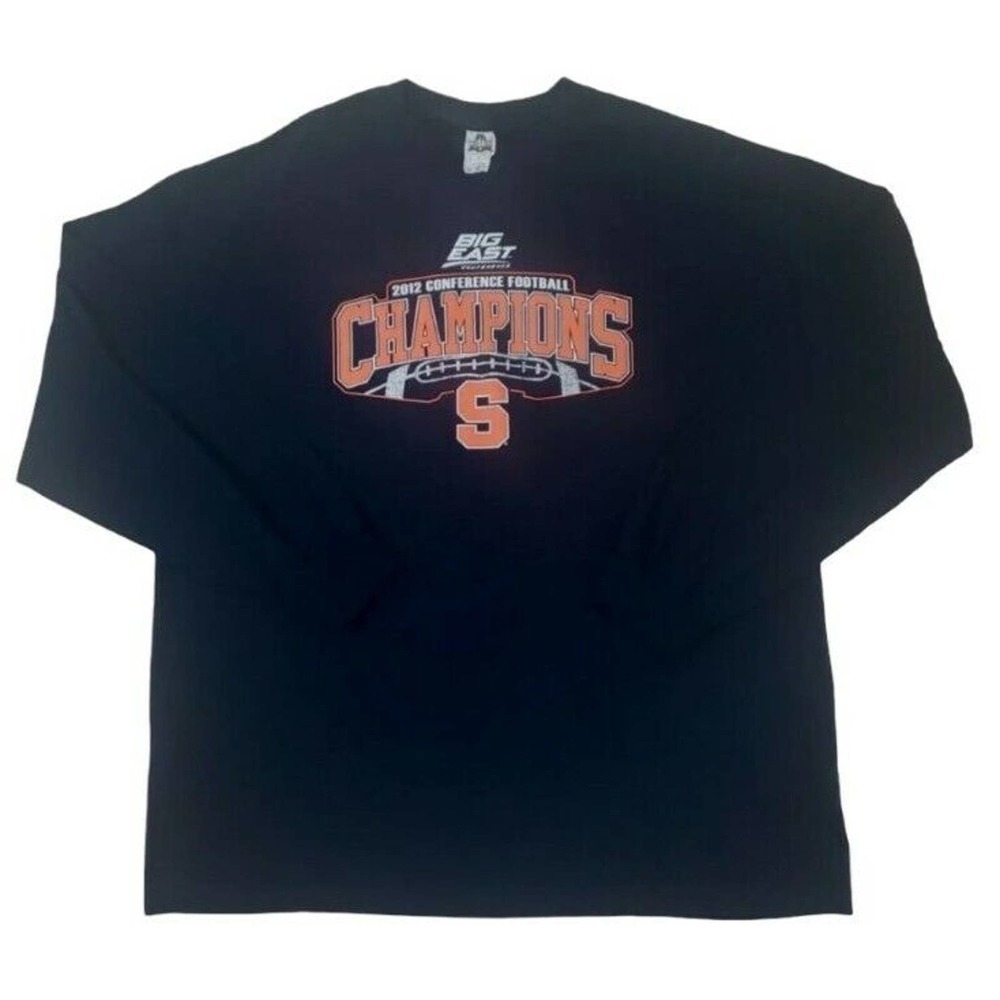 Alstyle CHAMPIONS Long Sleeve T-Shirt Men's 2XL Navy 2012 Conference Football.